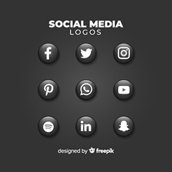 set de iconos para redes sociales